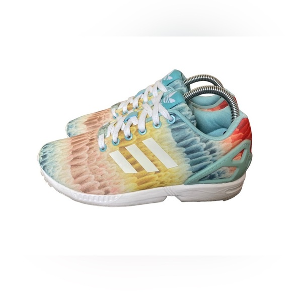 Adidas Torsion Womens ZX Flux Running Shoes Multicolor Pastel Print Size 8 EUC - Picture 4 of 12